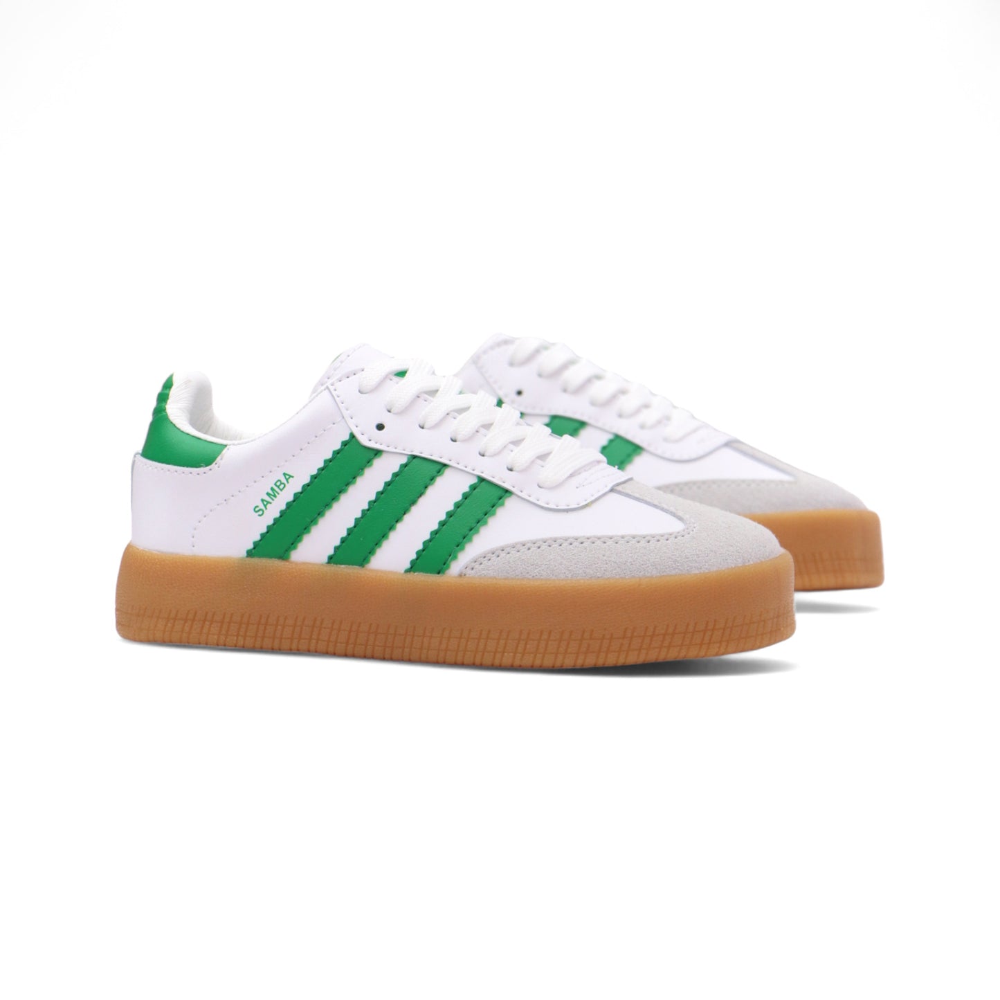 CAJA/ ADIDAS SAMBA SUELA ANCHA B Y V