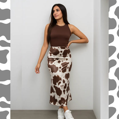Nueva Falda Texas Print Sat