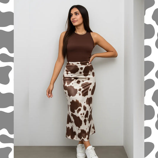 Nueva Falda Texas Print Sat