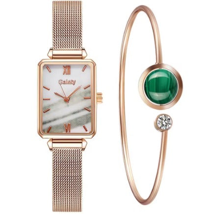 Reloj Lujo y brazalete Esmeralda™