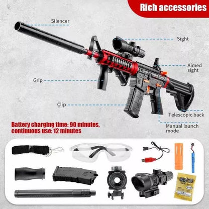 Rifle Hidrogel M416 + Silenciador + Bolas H